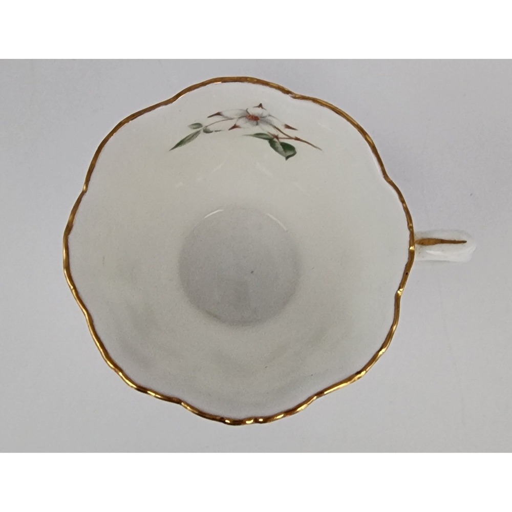 Vintage Hammersley & Co Dogwood Teacup Saucer Set Provincial Flowers White EXC - Picture 16 of 16